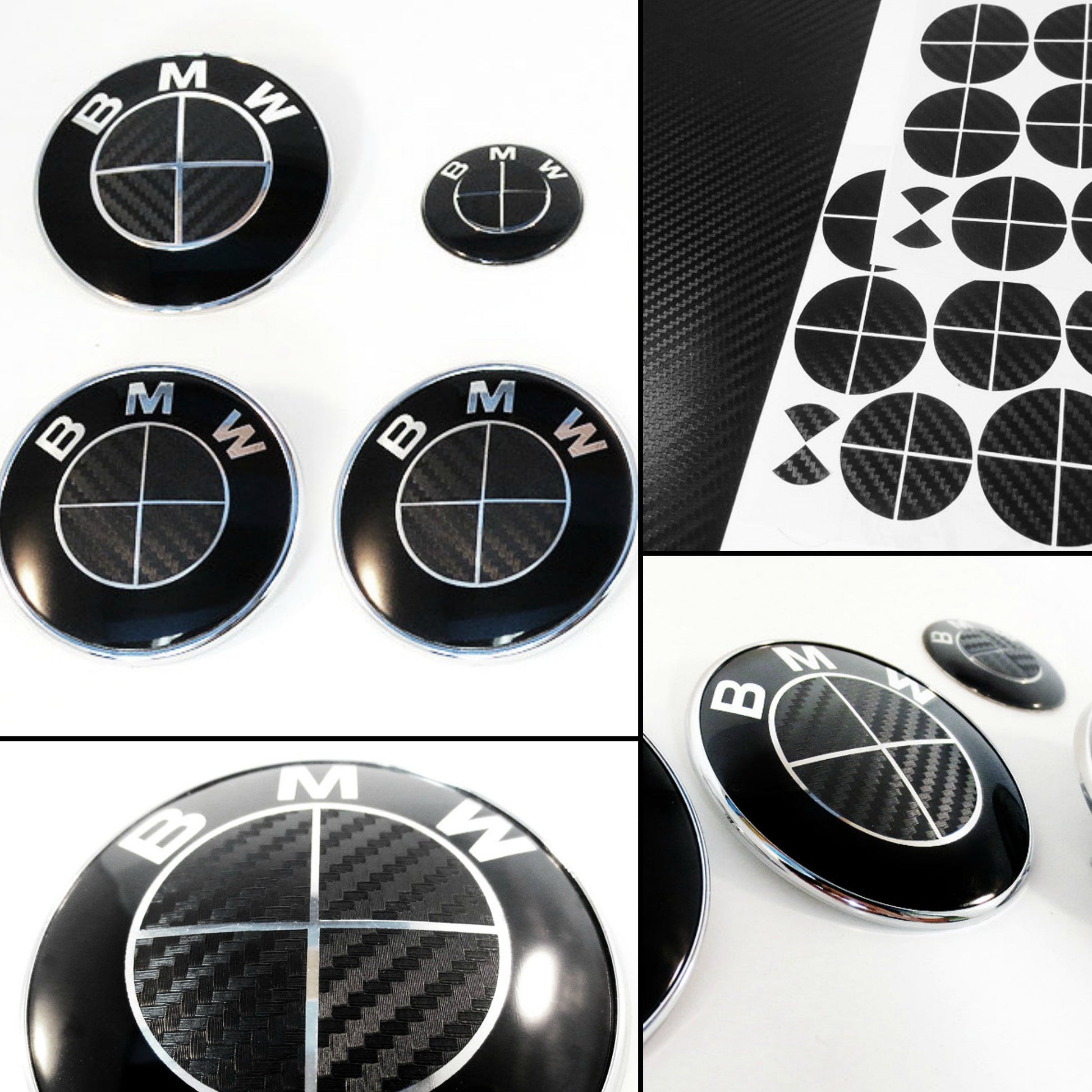 Carbon Fiber Black Inserts for Bmw Badge